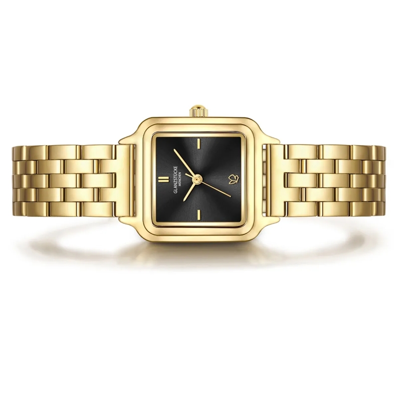 Glanzstücke München Automatikuhr Damen Armbanduhr Edelstahl gold(Image 3)