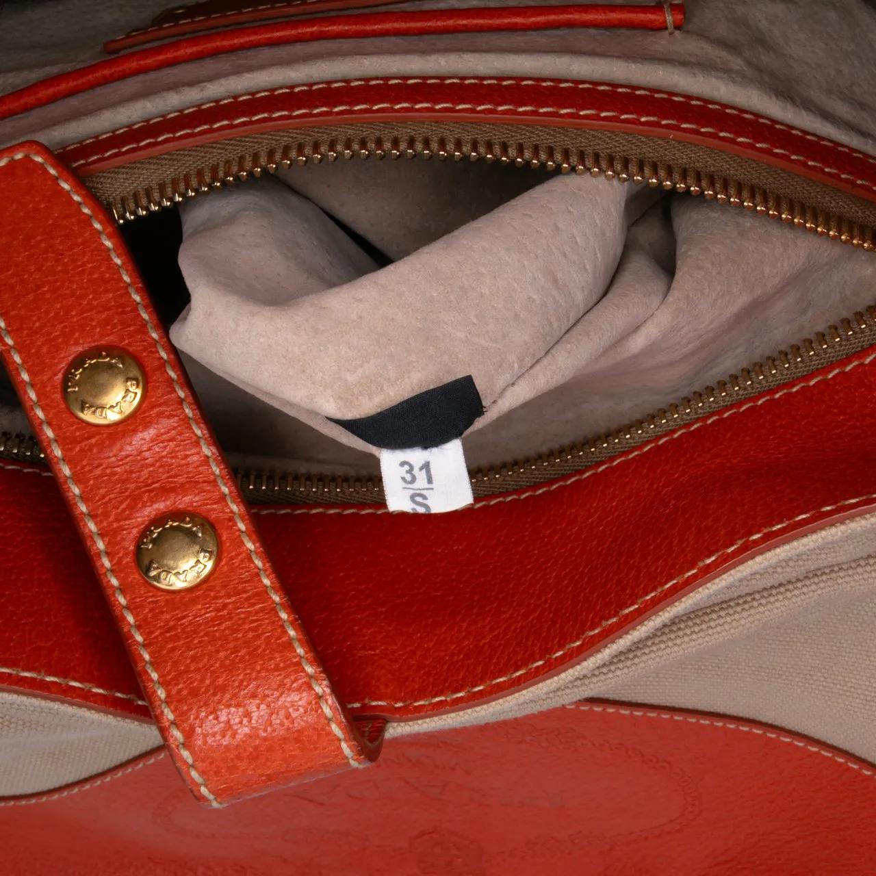 Thumbnail - Prada Hobo Bags - Cinghiale Trimmed Canapa Top Handle Bag - Gr. unisize - in Braun - für Damen