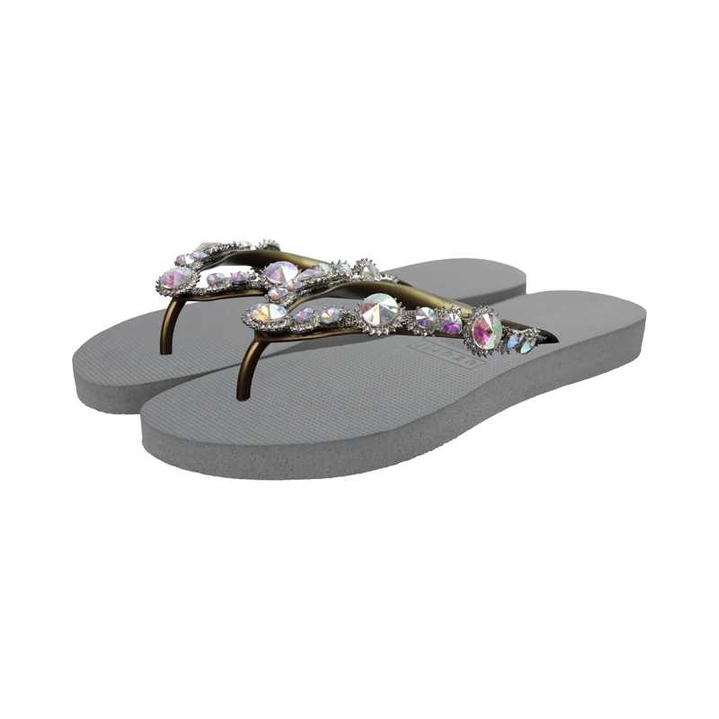 UZURII Flip Flops Zehentrenner Chrystal Marilyn silber(Image 2)