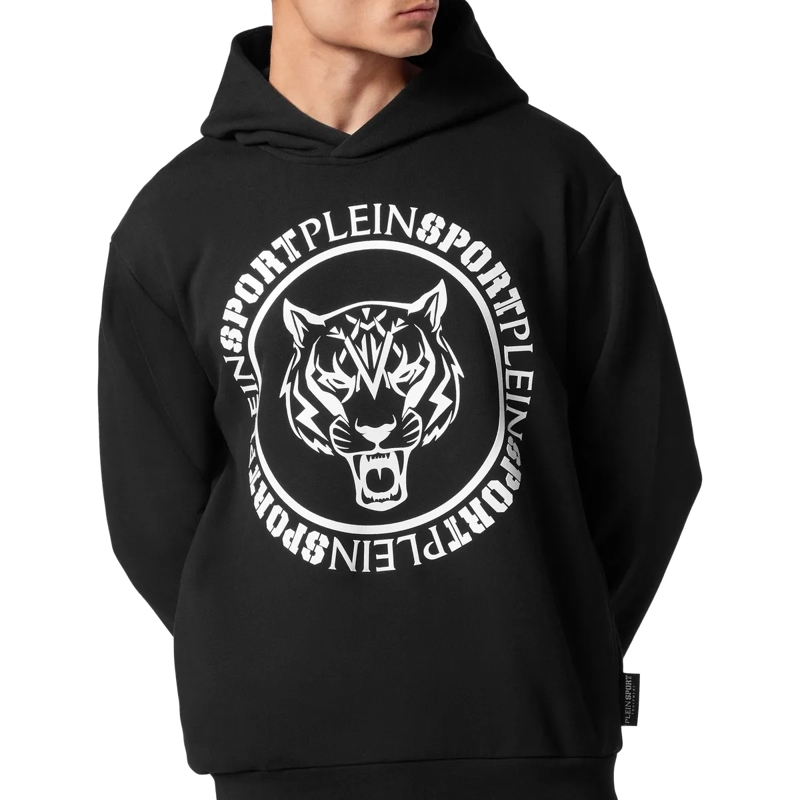 Plein Sport Top Hoodie Carbon Tiger schwarz(Image 5)