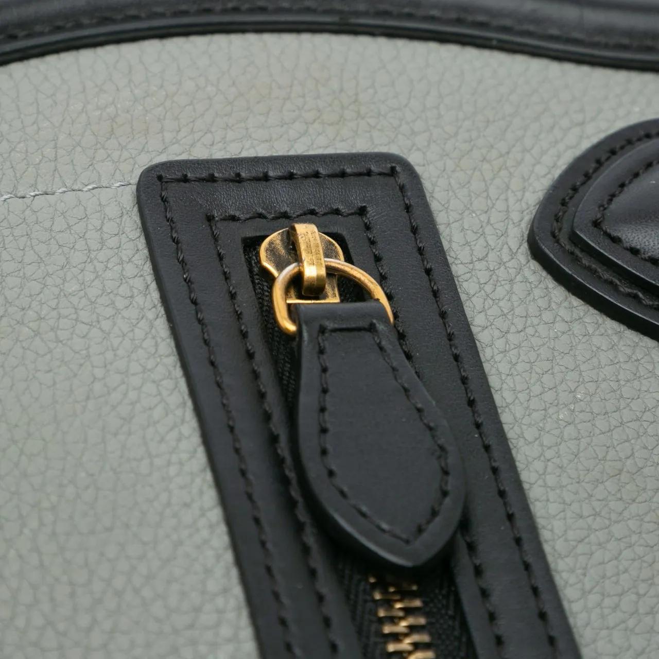 Thumbnail - Celine Hobo Bags - 2018 Nano Tricolor Leather Luggage Tote - Gr. unisize - in Grau - für Damen