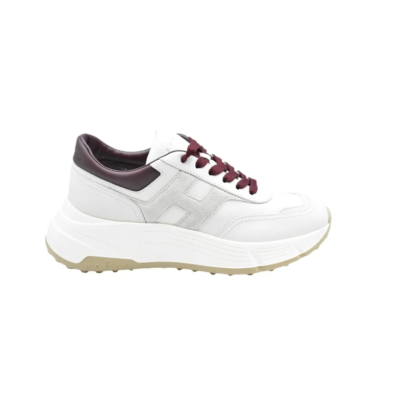 Hogan Lage-top sneaker 'Bordo' Cream Low Shoes White