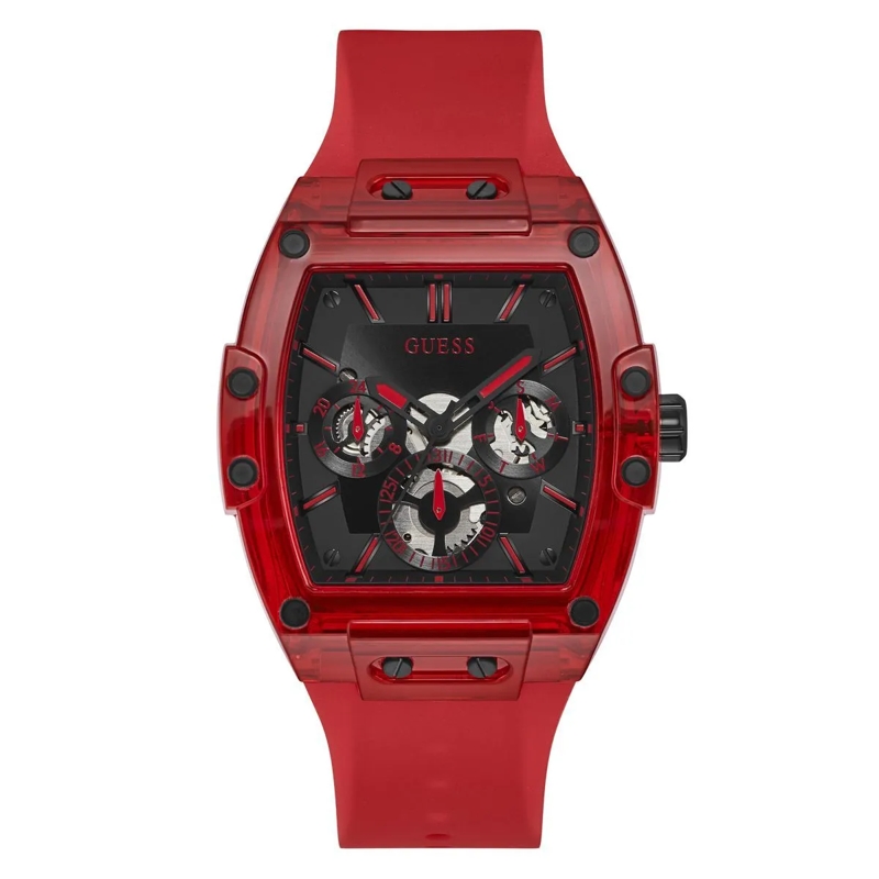 Guess Automatikuhr Quarz-Analoguhr Gt Phoenix rot