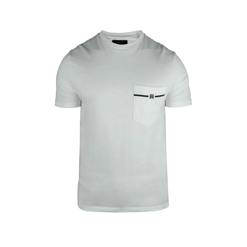 Amiri T-shirt White Cotton T-Shirt With Signature Logo Details White