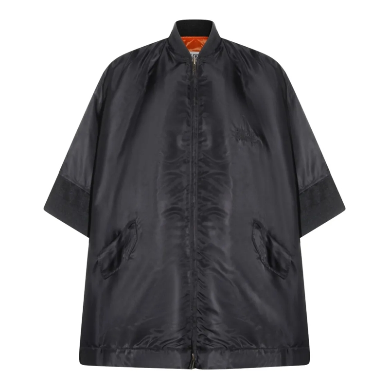 MM6 Maison Margiela Veste de transition Tailored Black Jacket With Classic Collar Black