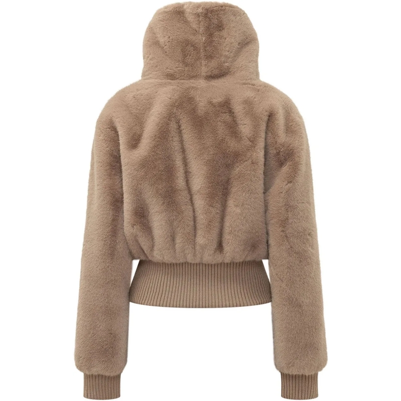 Pinko Bomberjacke Bomber Bagles con Cappuccio taupe(Image 2)