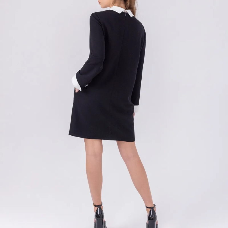 Helene Galwas Minikleid Minikleid mit lockerem Schnitt JENIS schwarz(Image 3)