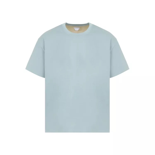 Bottega Veneta Steel Blue Soap Stone Cotton T-Shirt Blue 