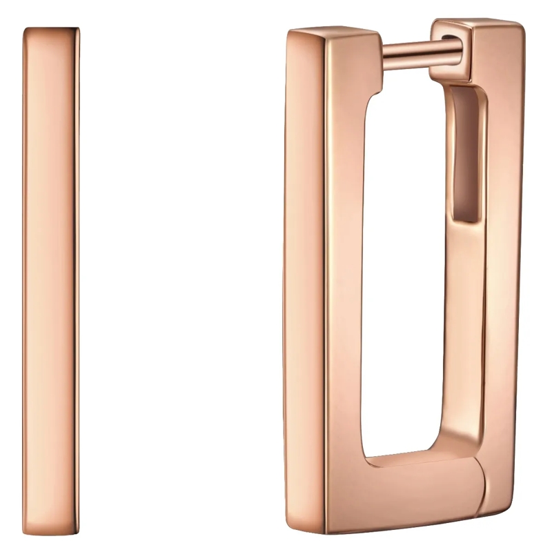 Glanzstücke München Ohrhänger Sterling Silber Creolen rosegold