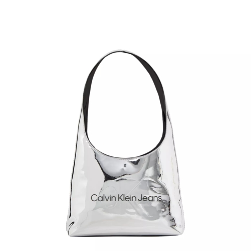 Calvin Klein Calvin Klein Sculpted Silberfarbene Handtasche K60 Silber Axelremsväska