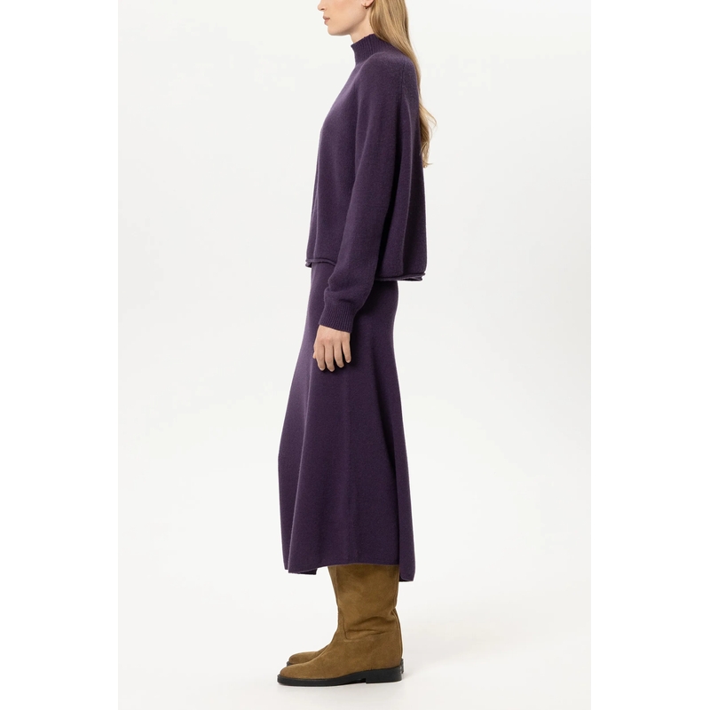Luisa Cerano Trui met col Turtleneck aus Kaschmir-Mix plum(Image 3)