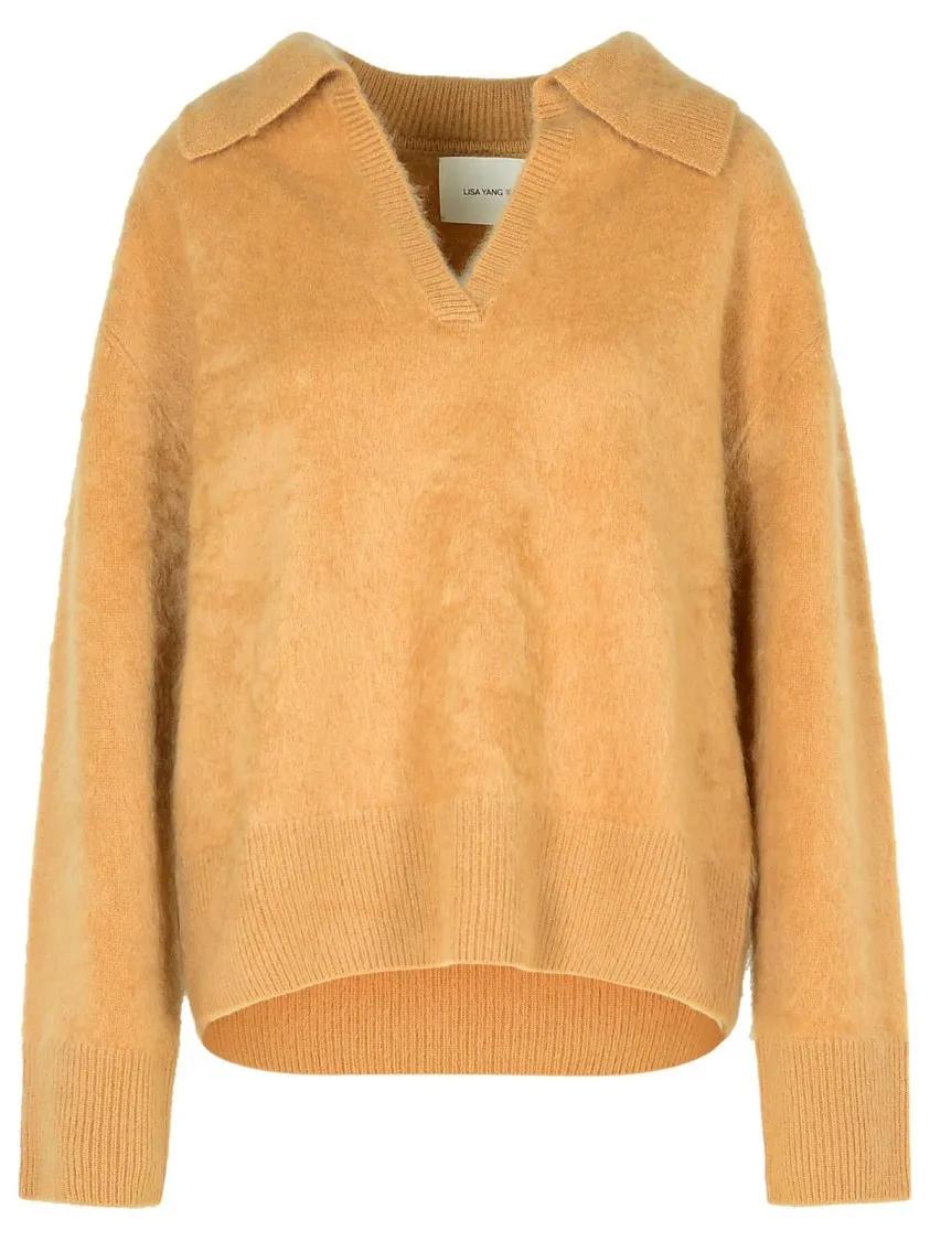 Lisa Yang - Kerry Beige Cashmere Sweater - Größe 1 - orange