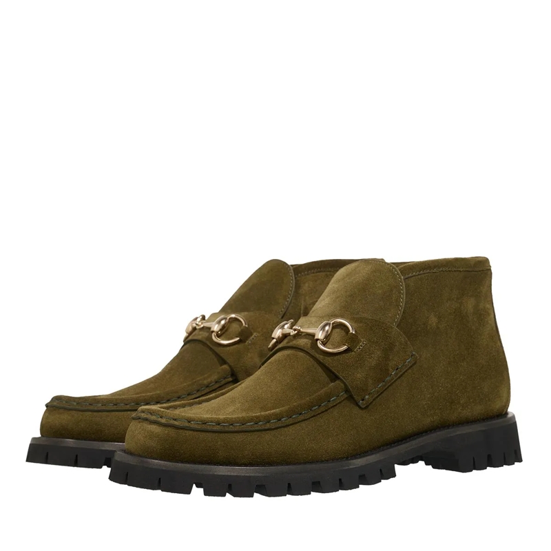 Gucci Stiefeletten Horsebit Ankle Boots Green(Image 3)