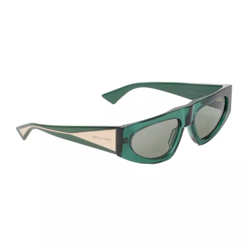 Bottega Veneta Sonnenbrille Green Crystal Acetate Sunglasses Green