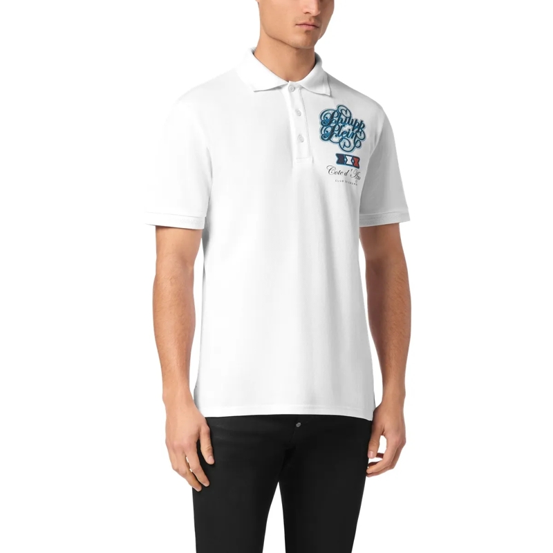 Philipp Plein Top Poloshirt Racing weiss(Image 3)