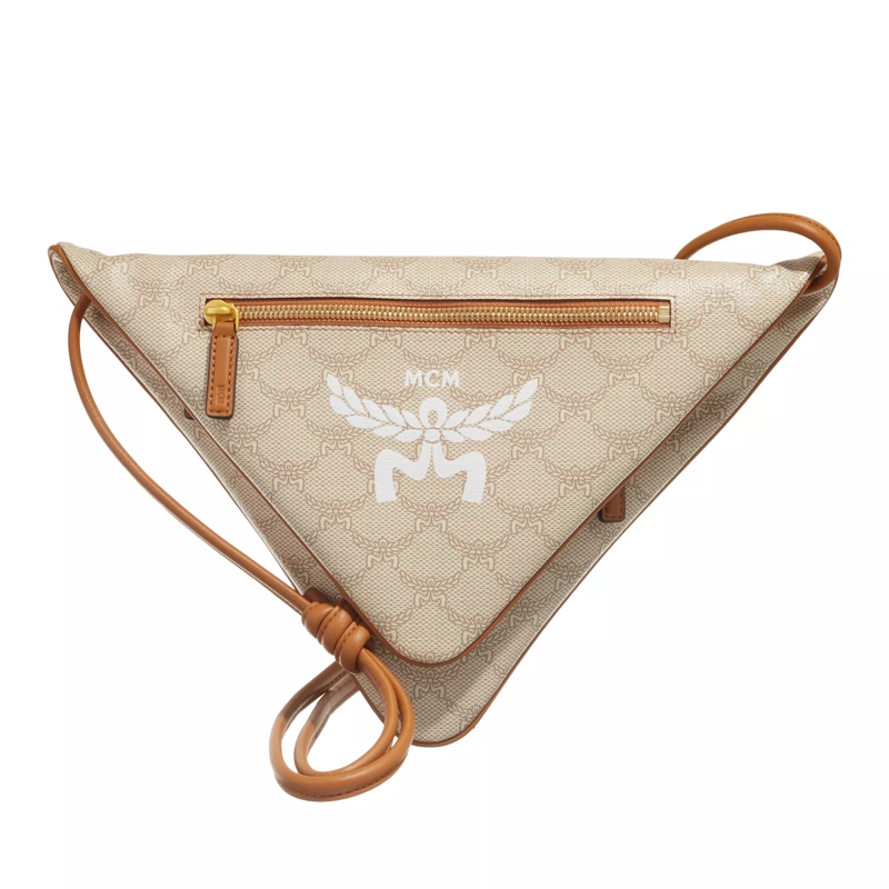 MCM Crossbody Bag Himmel Lts Flat Pouch W.Strap Fff Oatmeal