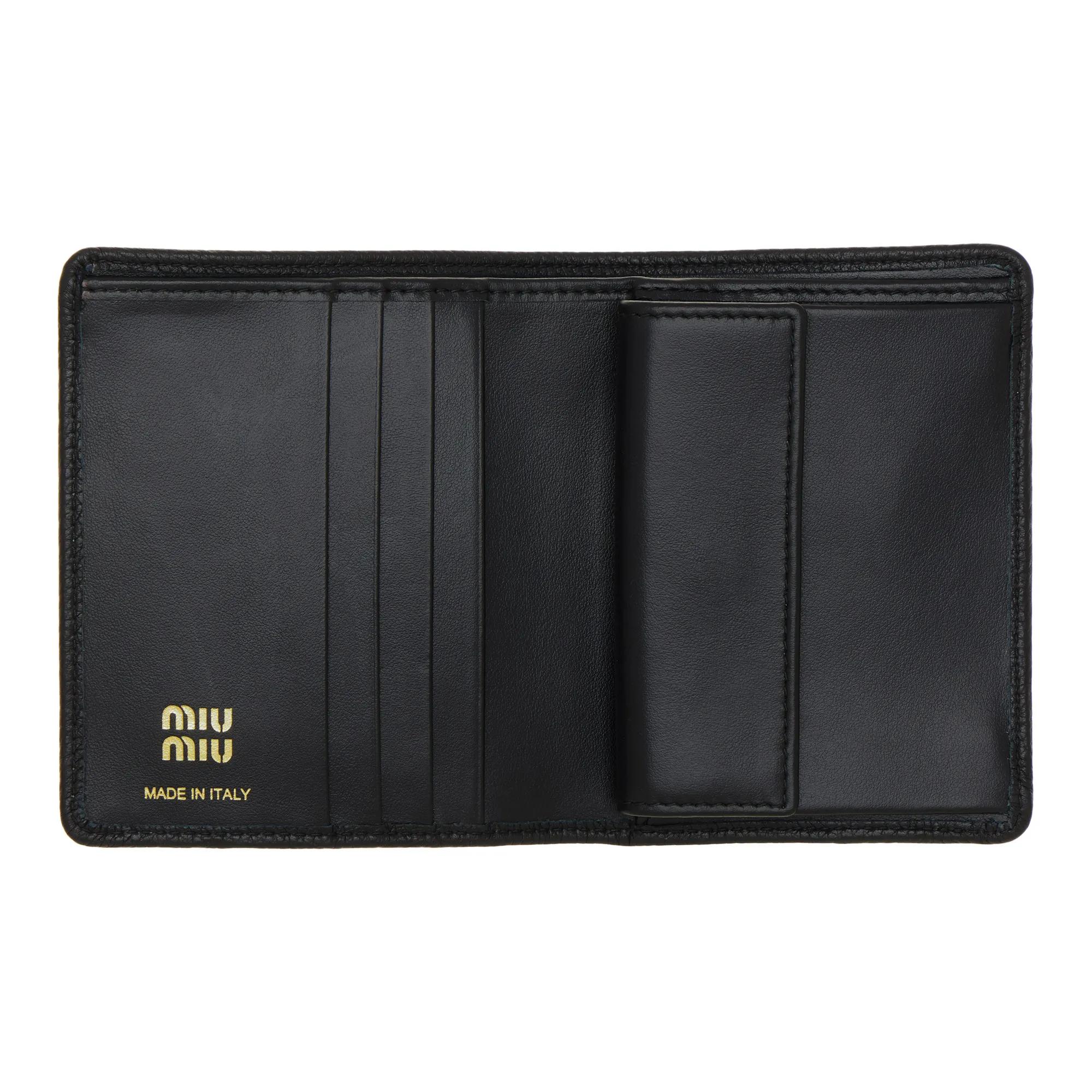 Miu Miu Wallet Matelasse Black | Bi-Fold Wallet