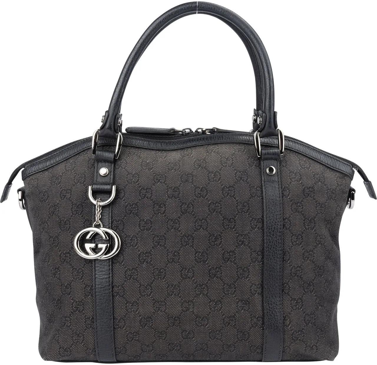 Gucci Crossbody Bags - Gucci GG Monogram Charm Dome Handbag - Gr. unisize - in Schwarz - für Damen