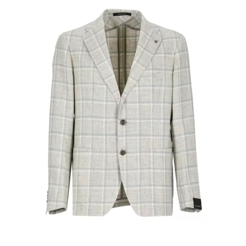 Tagliatore Linen And Cotton Jacket Grey 