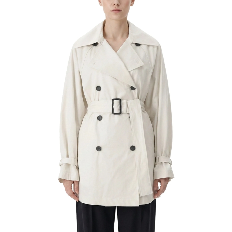 TOTEME Übergangsmantel Trenchcoat aus Baumwolle beige(Image 2)