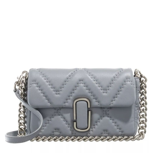 Marc Jacobs The Quilted Leather J Marc Shoulder Bag Wolf Grey Crossbody Bag