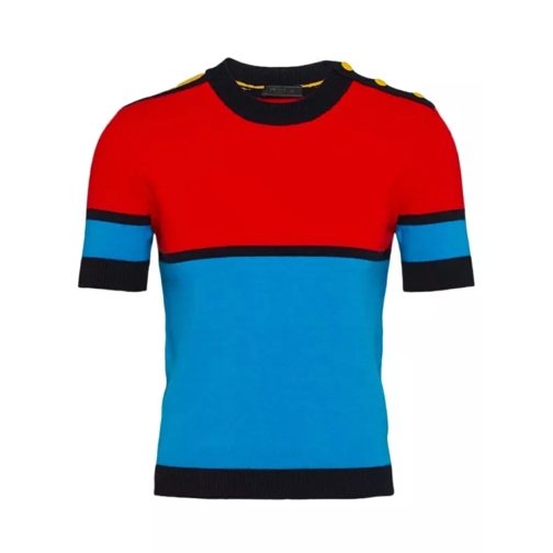 Prada Knitted T-Shirt Multicolor T-shirts