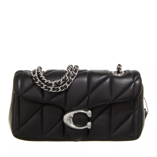 Coach Quilted Tabby Shoulder Bag 20 With Chain Black Crossbody Bag