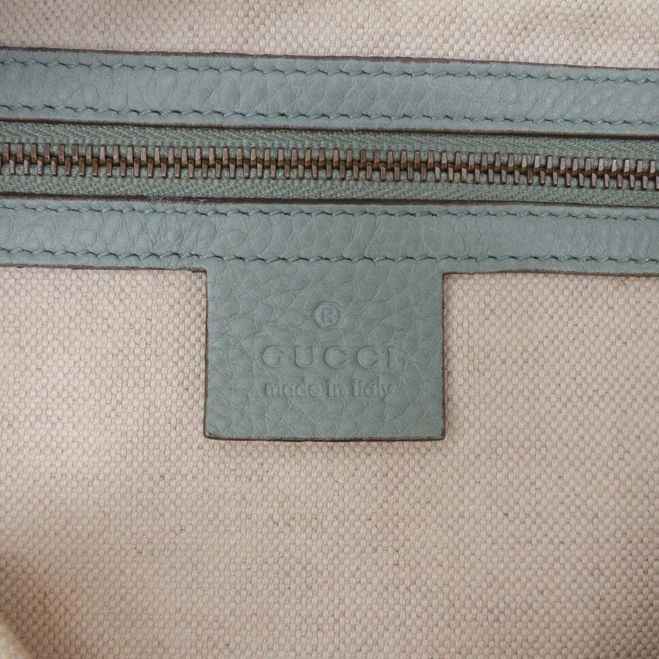 Thumbnail - Gucci Shopper - Medium Pebbled Calfskin Twill Tote - Gr. unisize - in Blau - für Damen