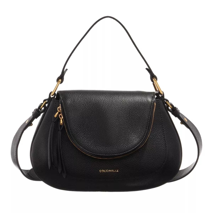 Coccinelle Sole Noir Saddle Bag