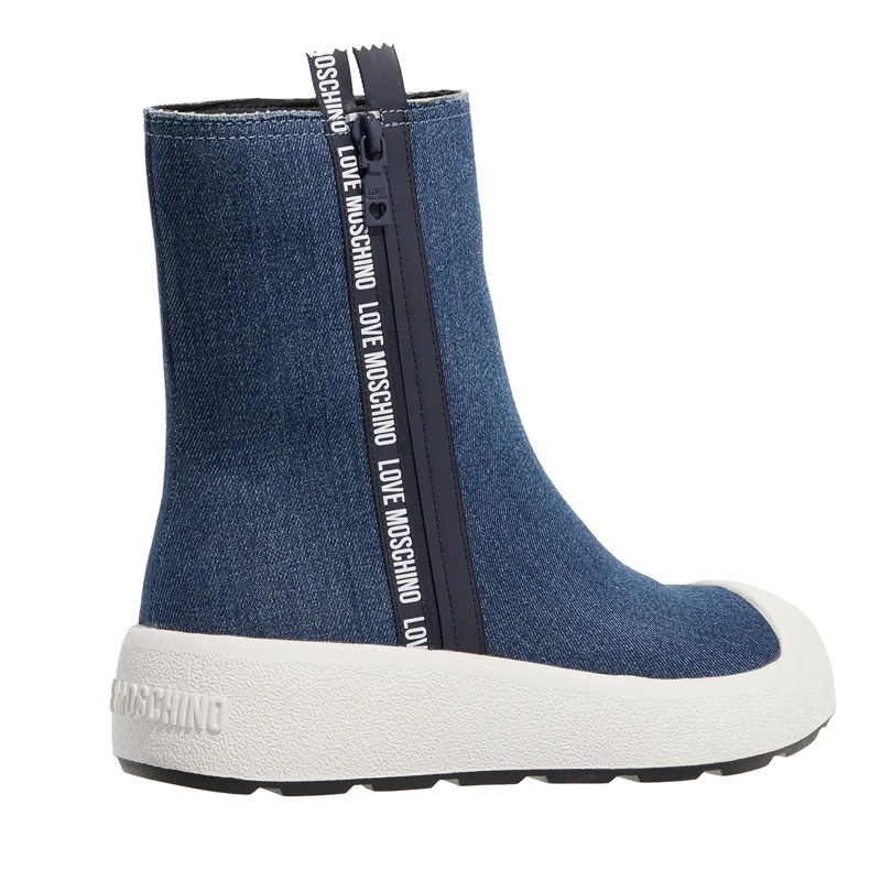 Love Moschino High-Top-Sneaker Race Love Sneakers Donna Azzurro(Image 3)
