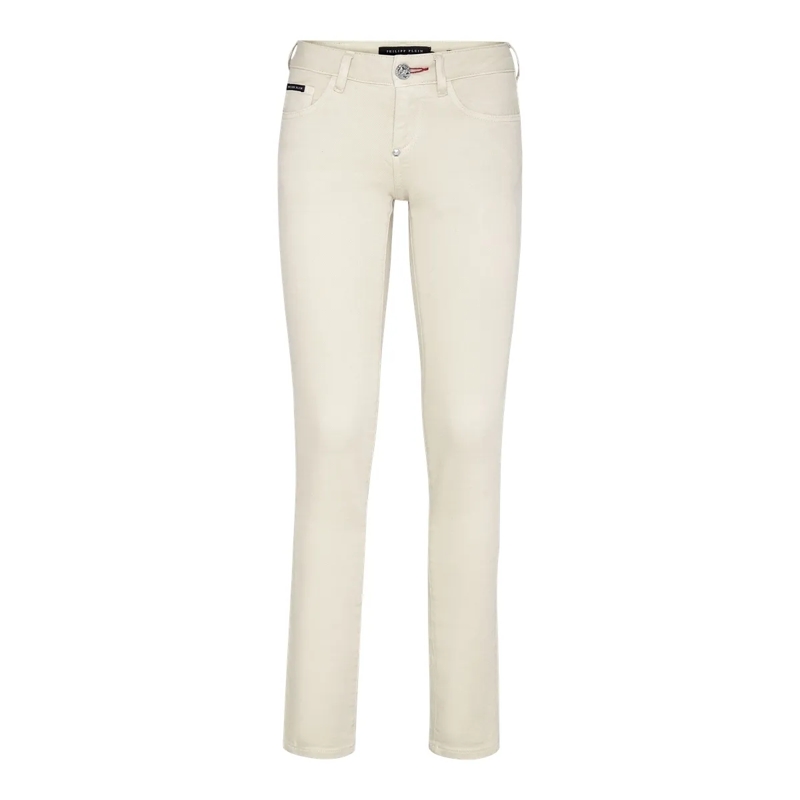 Philipp Plein Skinny-Leg-Jeans Jeans Slim Fit Iconic Plein beige