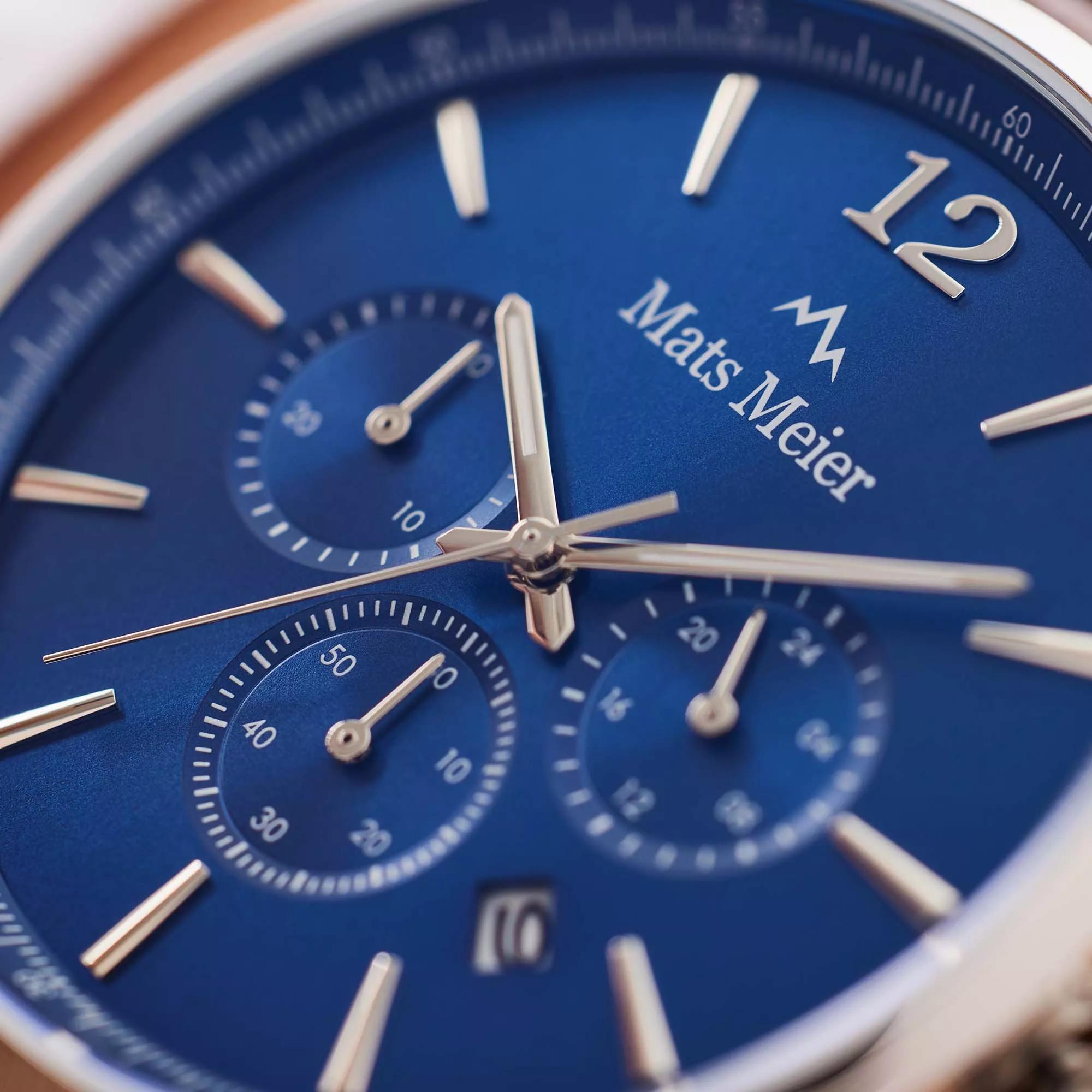 Thumbnail - Mats Meier Uhren - Grand Cornier Chrono Uhr - Gr. unisize - in Silber - für Damen