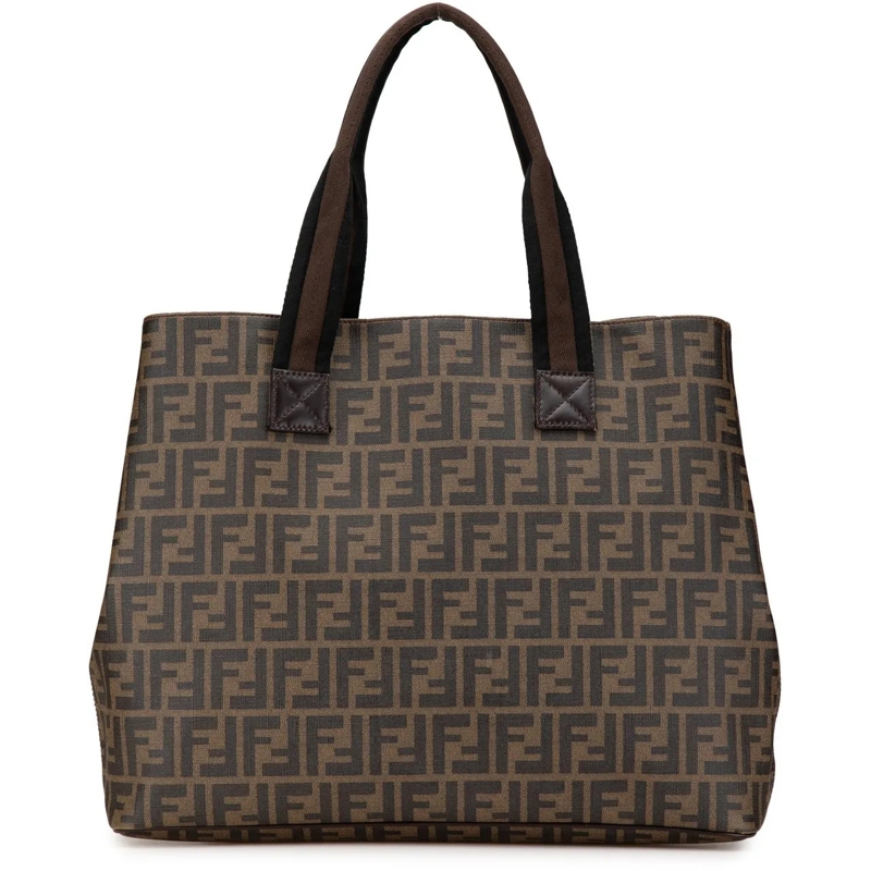 Fendi Shopper Zucca Spalmati Tote braun
