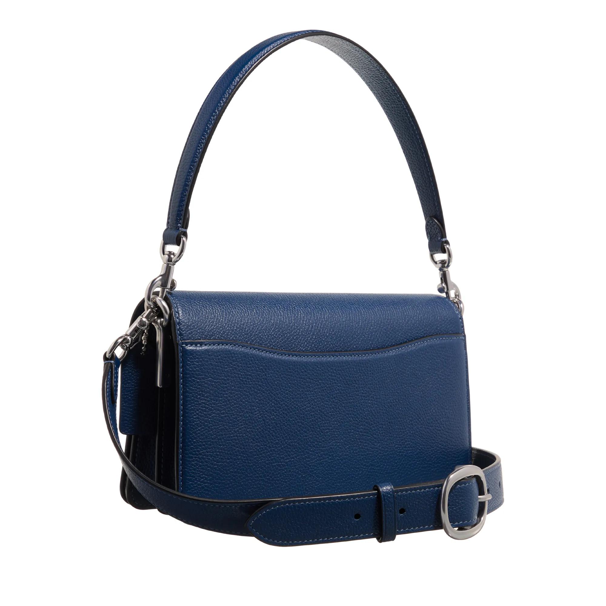 Coach Crossbody bags Polished Pebble Leather Covered C Closure Tabby Sh in blauw