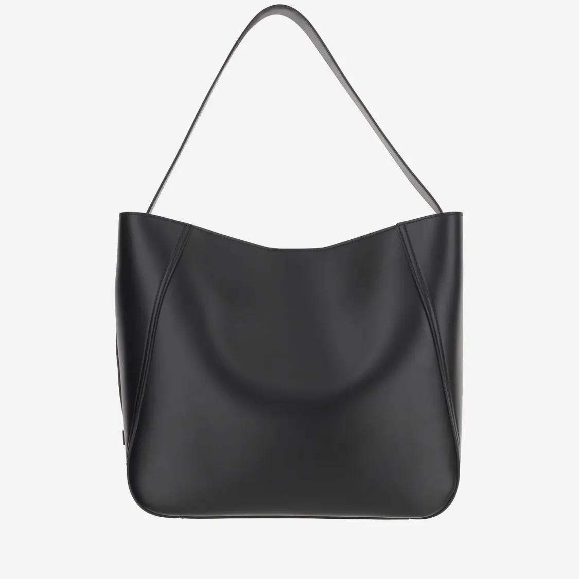 Armarium Shoppers & Totes 7 Days Lambskin Leather Tote Bag in zwart