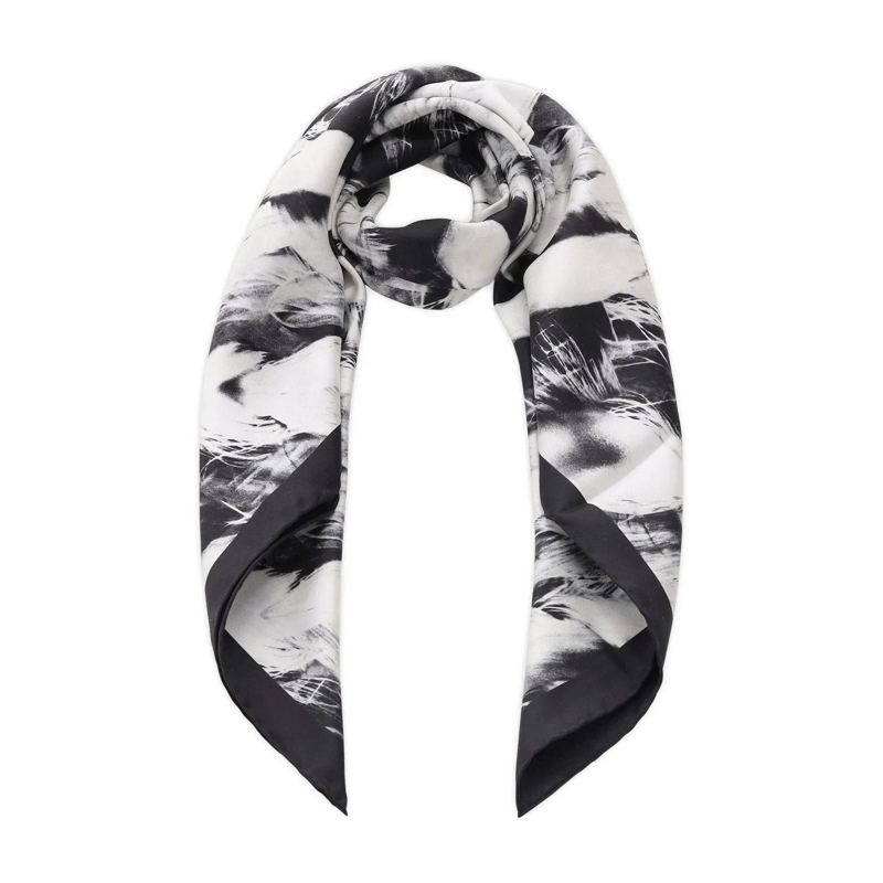 Givenchy Écharpe légère Tuch aus Wolle & Seide Schwarz