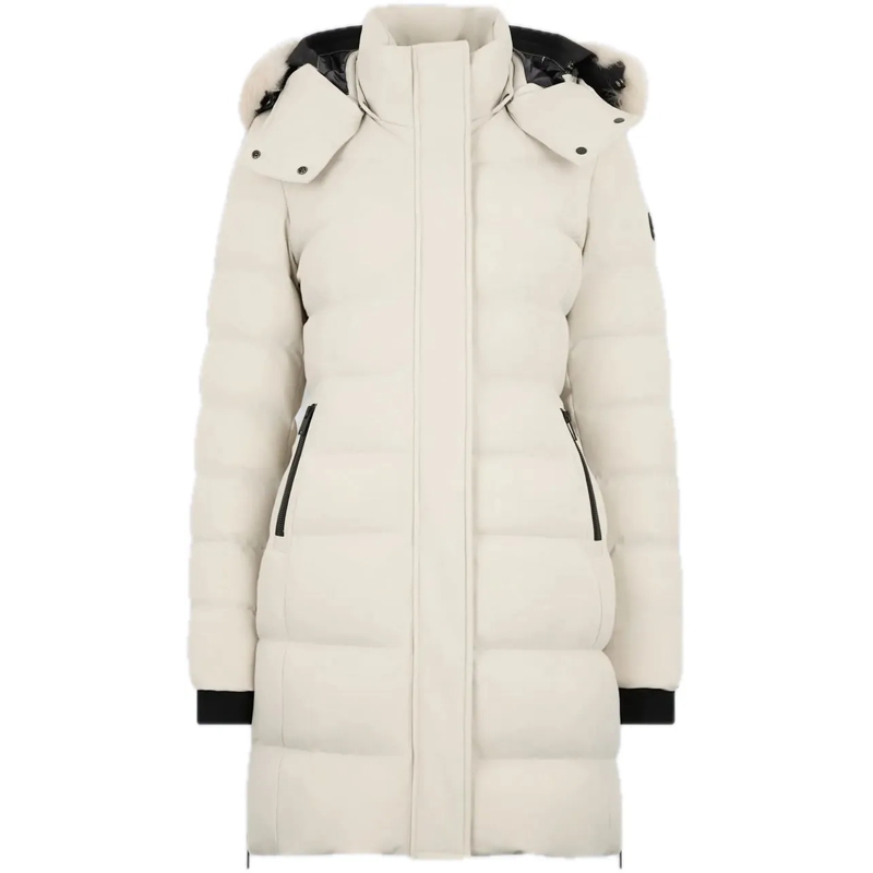 Moose Knuckles Doudoune Watershed 3 Parka Nyluxe Alabaster weiß