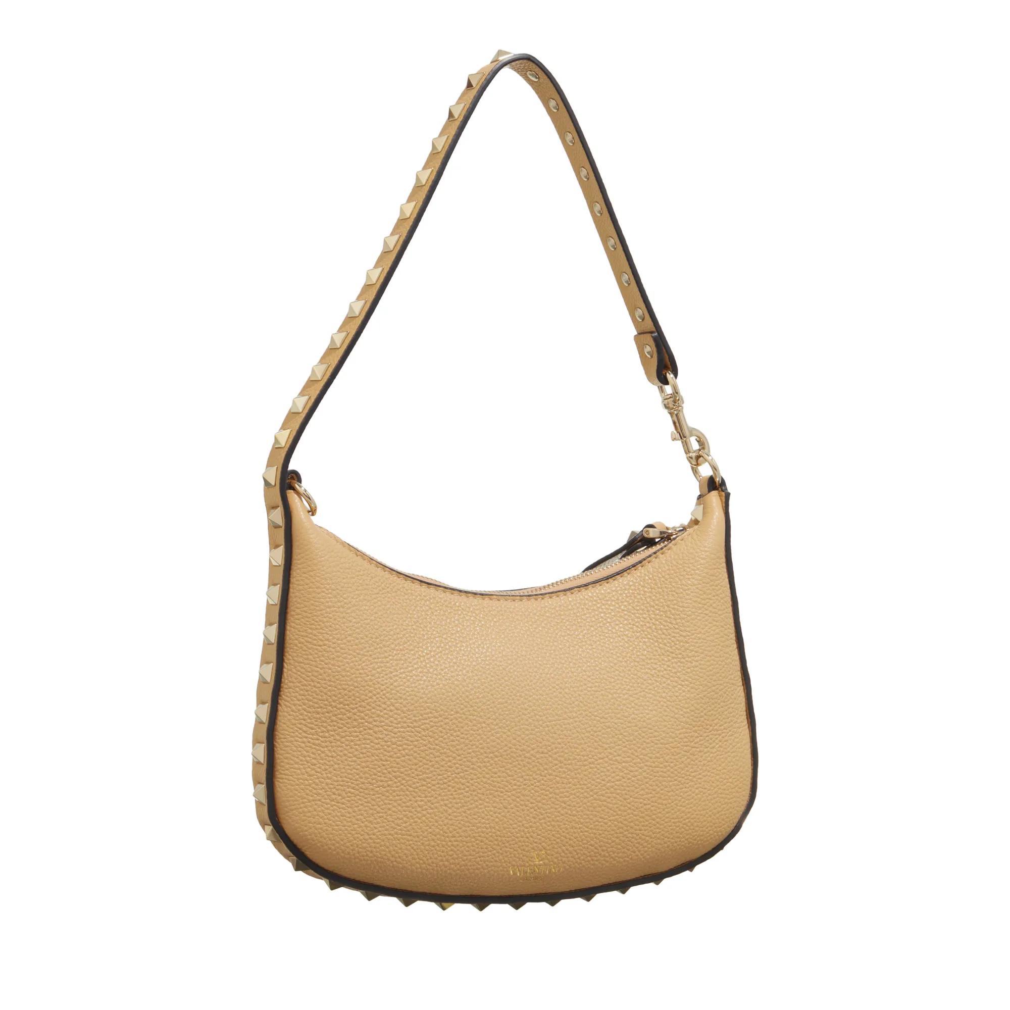 Valentino Garavani Hobo bags Rockstud Mini Hobo Bag in beige