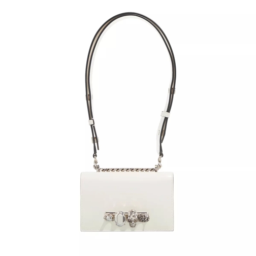 Alexander McQueen Jewelled Mini Satchel Bag Ivory Shoulder Bag