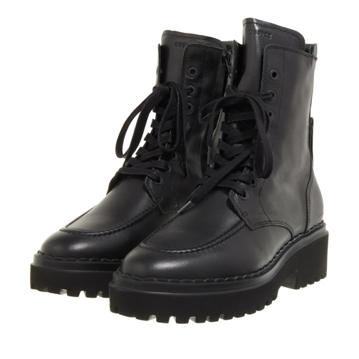 Nubikk Fae Bobbi Black Leather Bottes à lacets