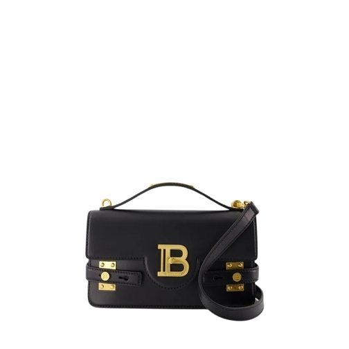 Balmain B-Buzz 24 Crossbody - Leather - Black Black Schoudertas