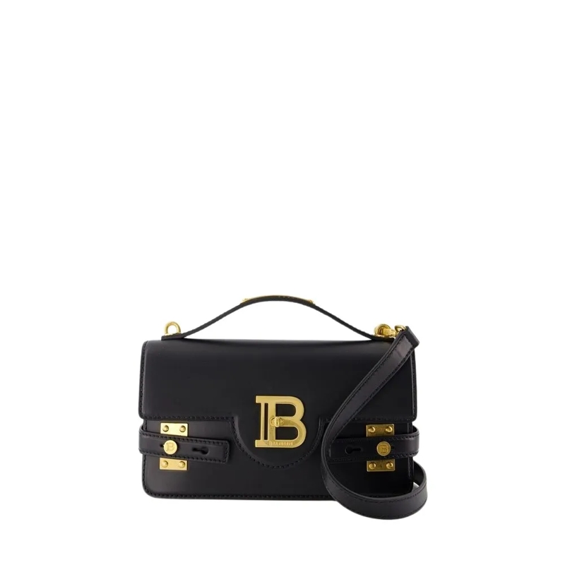 Balmain Schoudertas B-Buzz 24 Crossbody - Leather - Black Black