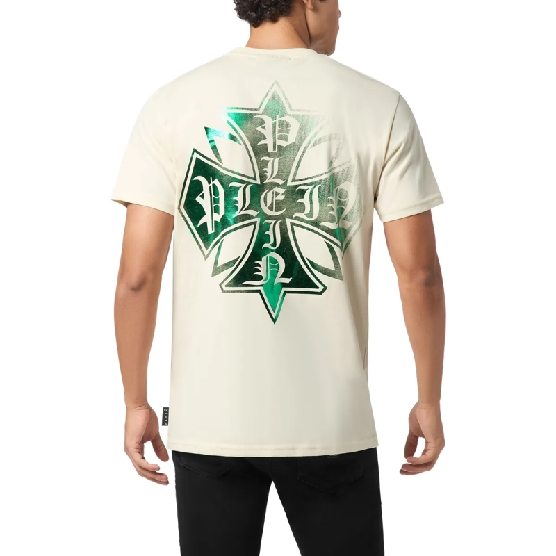 Philipp Plein T-Shirt T-Shirt Rundhalsausschnitt Ss Crest beige(Image 2)
