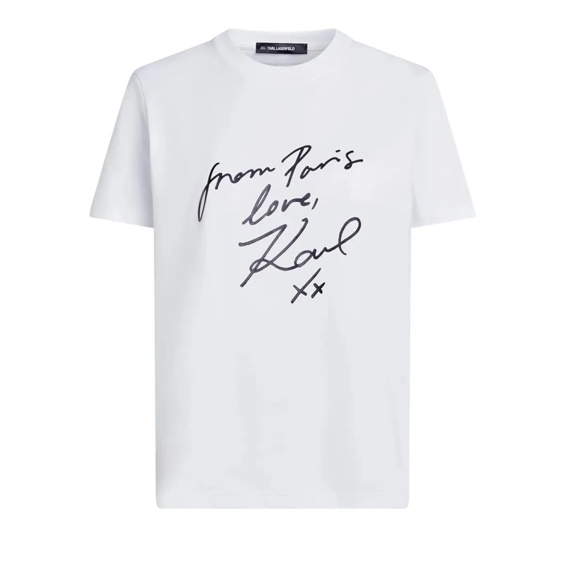 Karl Lagerfeld T-Shirt WITH LOVE T-shirt weiss