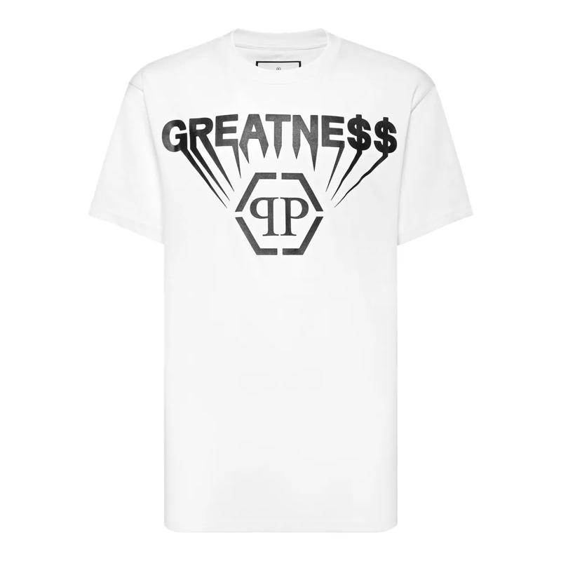 Philipp Plein T-Shirt T-Shirt Rundhalsausschnitt Ss weiss