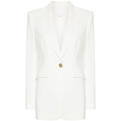 Genny Blazer White Cady Blazer With Logo White