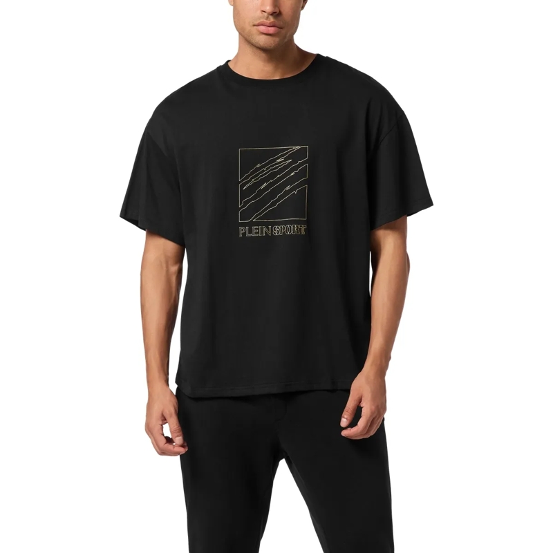 Plein Sport T-Shirt T-Shirt Rundhalsausschnitt Ss Scratch schwarz(Image 3)
