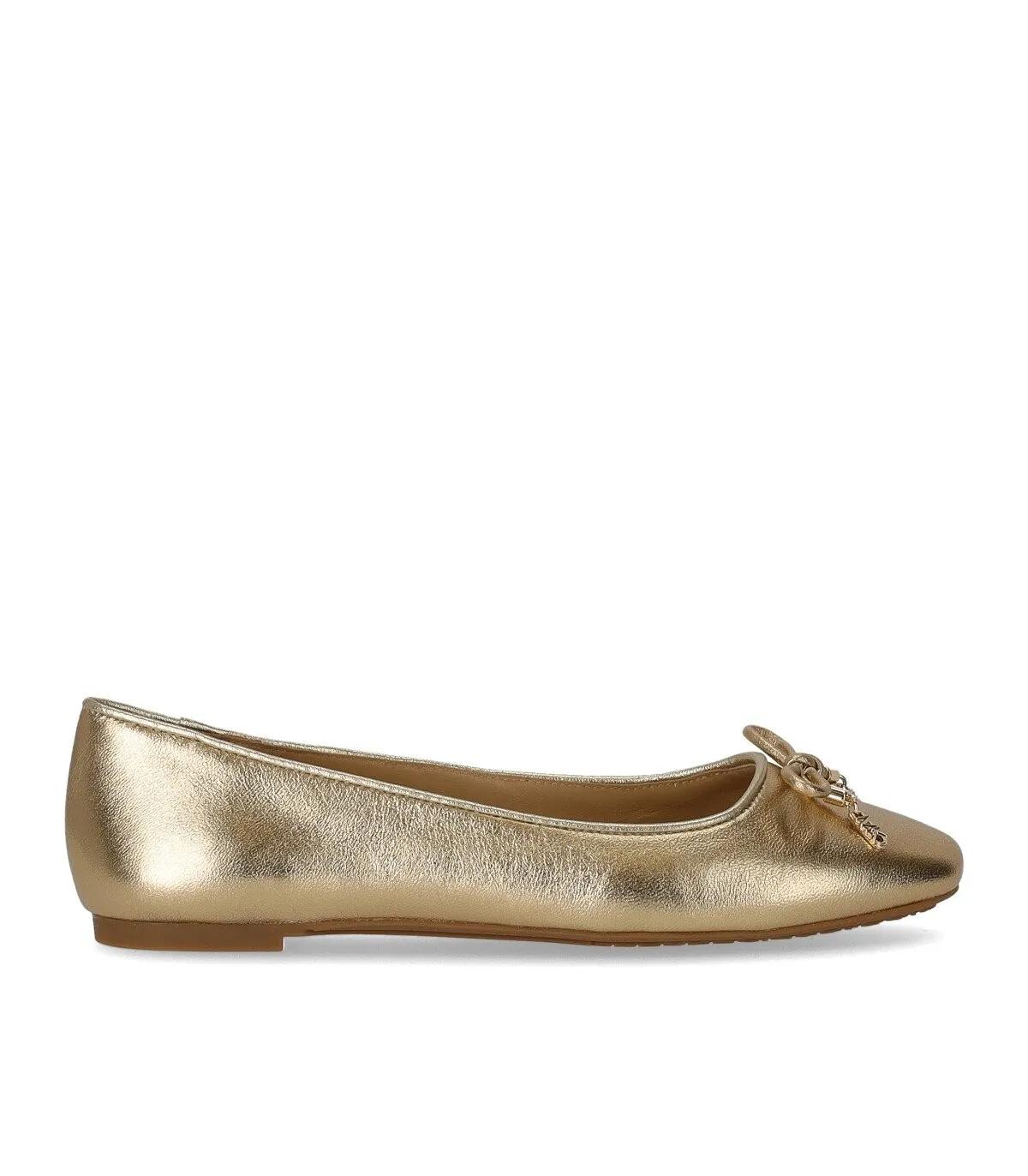 Michael Kors Nori Flat Pale Gold Ballerina Slipper