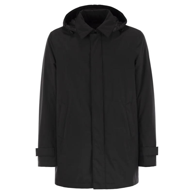 Herno Daunenjacke Waterproof 2-Layer Laminar Fabric Coat Black