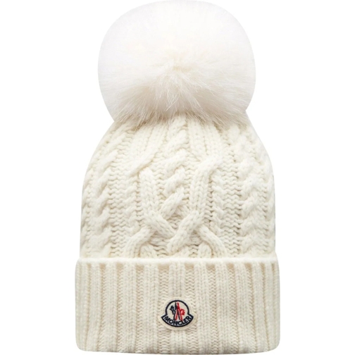 Moncler  Wool Logo Beanie mehrfarbig